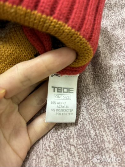 Шапка с оленем новогодняя