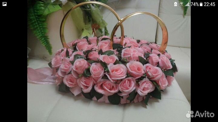 Кольца на машину свадебные