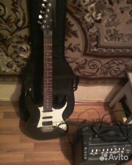 Электрогитара Ibanez+комбик+чехол