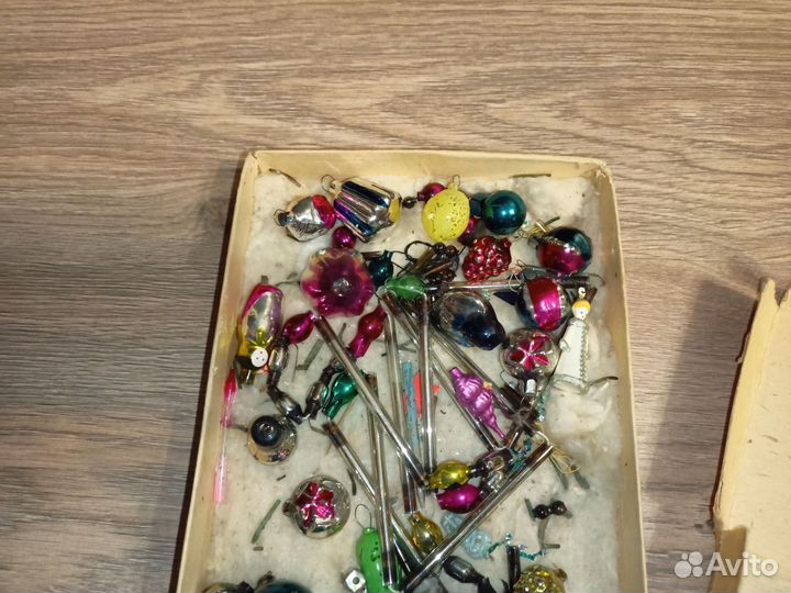 Ёлочные игрушки.Набор малютка.ссср