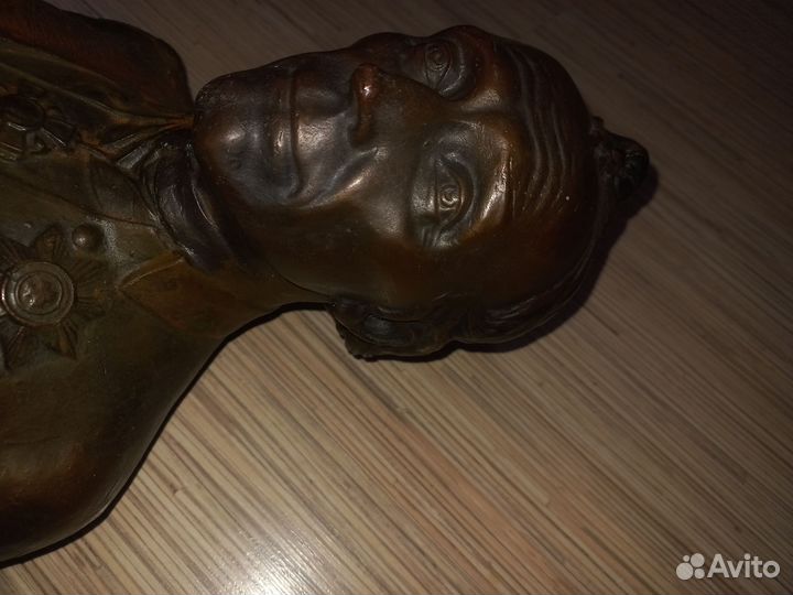 Бюст Суворова силумин Баганов