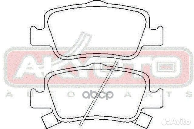Колодки тормозные дисковые задние AKD-1835 akyoto