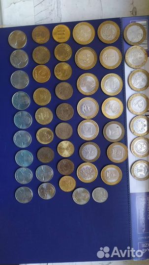 Набор монет без повторов 50шт