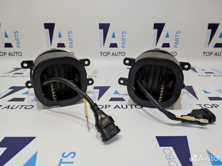 Птф LED Toyota 50W 3 линзы + Дхо