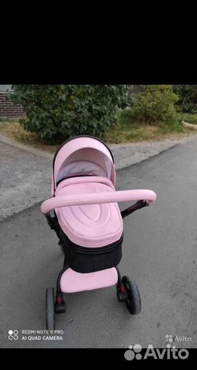 Коляска 2 в 1 эко кожа + автолюлька