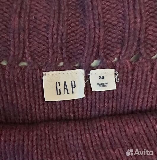 Свитер GAP xs бордовый женский