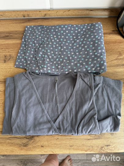 Комплект халат и сорочка для беременных