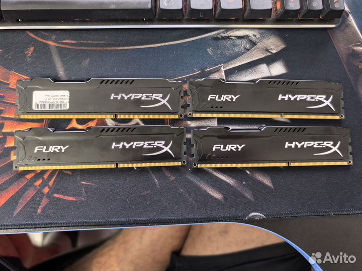 Оперативная память Kingston HyperX fury Black Seri
