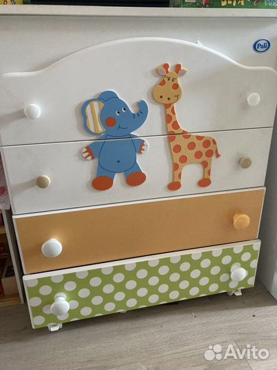Детская кроватка и комод пали (pali )