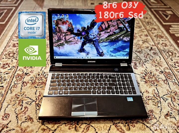 Мощный Ноутбук Samsung i7-8ядер/8гб/GT 540m