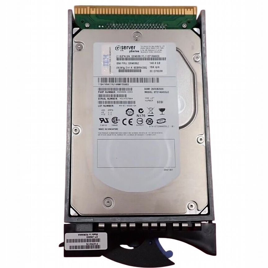 [03N5284] Жесткий Диск Ibm 146,8gb U320scsi 3.5" Hdd 03n5284