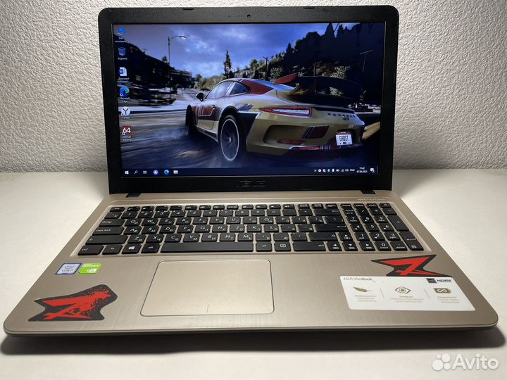 Игровой ноутбук Asus i3/12gb/2видеокарты/SSD