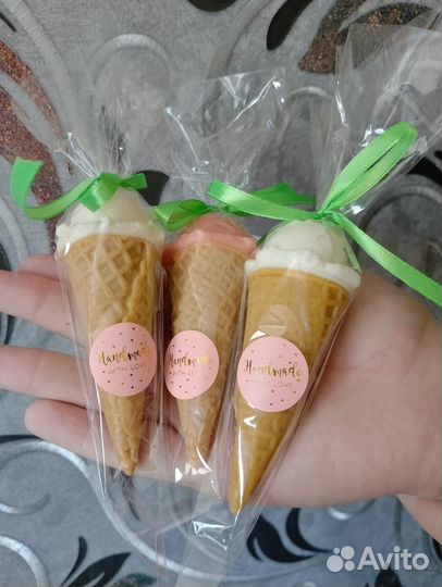 Мыло ручной работы мороженое