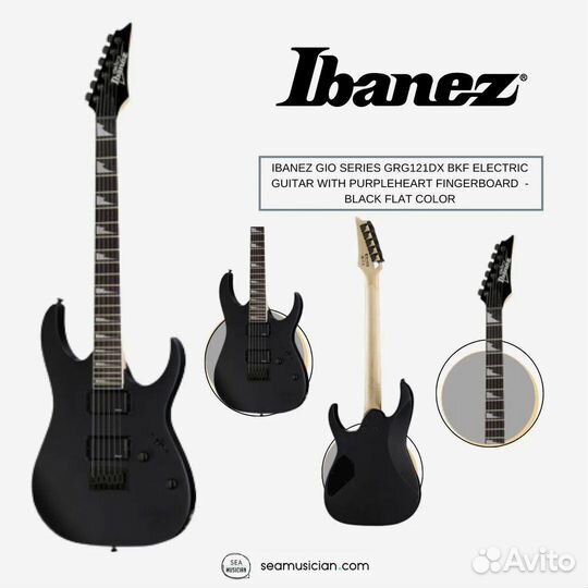 Ibanez GRG121DX BKF электрогитара