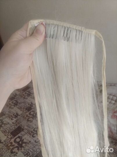 Хвост накладной, шиньон волосы