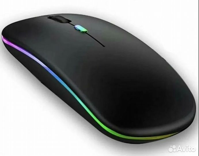 Мышь беспроводная с подсветкой RGB Bluetooth и USB