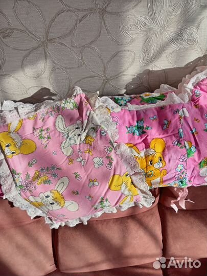 Бортики и балдахин в детскую кроватку