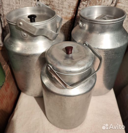 Бидон алюминиевый 3,7и10 литров