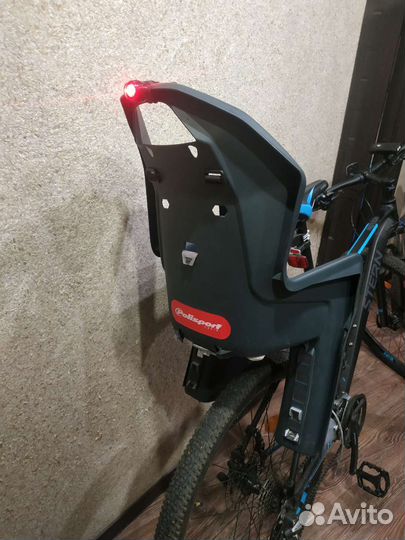 Детское велокресло заднее до 22кг