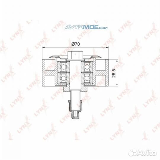 Ролик направляющий / приводной toyota Land Cruiser