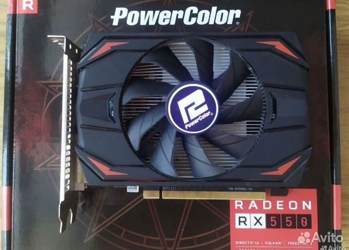 Видеокарта rx550 4gb