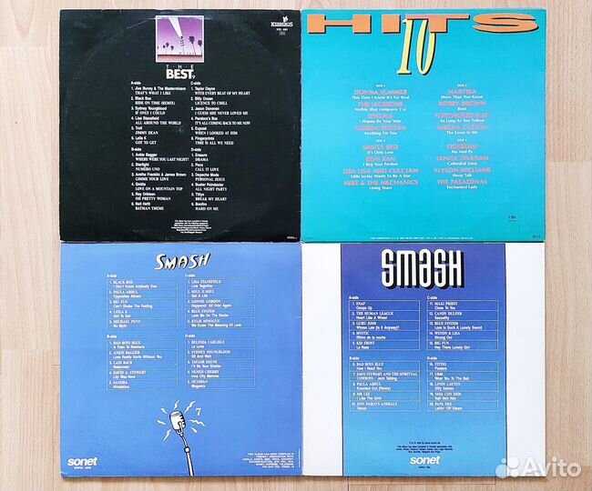 Сборники хитов 80х на виниле - 18, 4х2LP