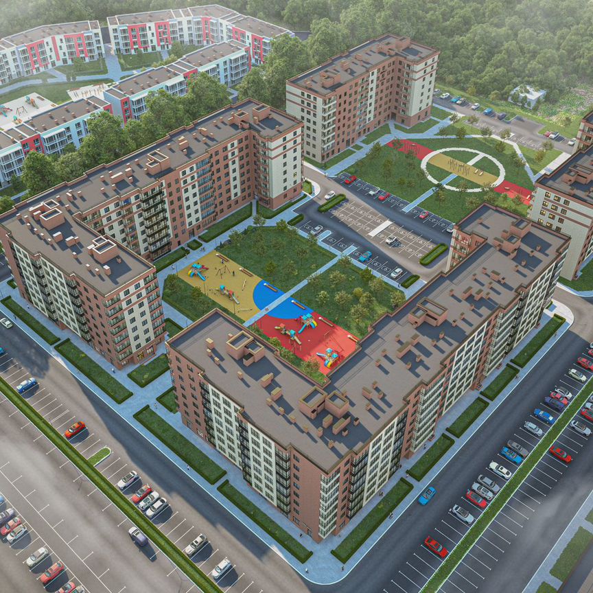 2-к. квартира, 53,6 м², 2/8 эт.