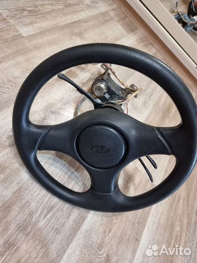 Рулевая колонка + спорт руль на ваз 2107(классику