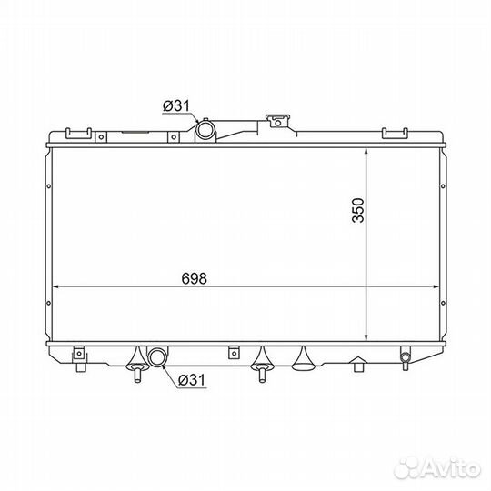 Радиатор охлаждения Toyota Trueno/ Levin / Marino