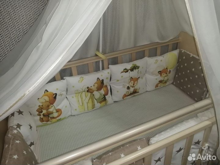 Бортики и Балдахин в кроватку