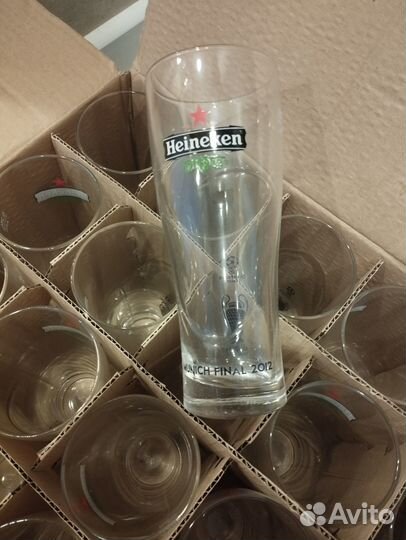 Пивные бокалы Хайнекен