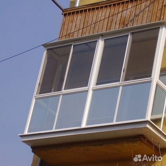 Остекление балконов и лоджий под ключ D6082