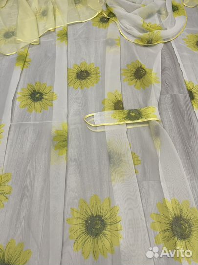 Тюль кухонная