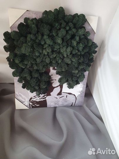 Картина с живым мхом/ панно/ мох стабилизированый