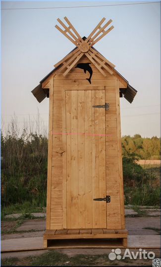 Дачный туалет с установкой SUN339