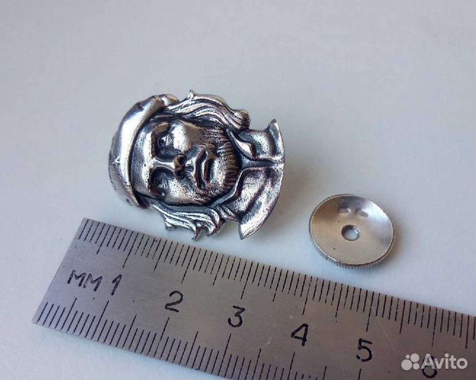 Знак, значок серебро 925. Эрнесто Че Гевара