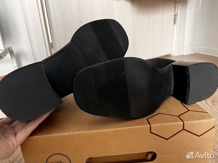 Новые челси на каблуке 40р (натуральная кожа)