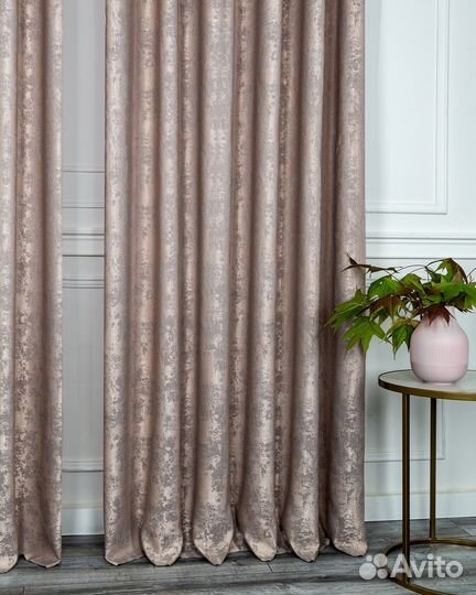 Портьеры мрамор Зарина Кремовый шторы