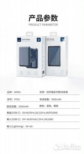 Power Bank Wiwu MagSave 20w 5000mah