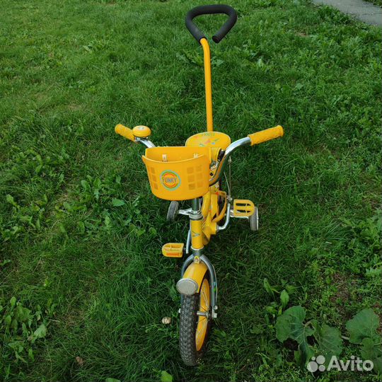 Детский велосипед с ручкой бу