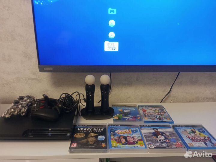 Sony ps3 slim прошитая 500 GB игровая приставка