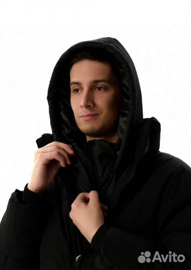 Съемный капюшон капор черный непромокаемый шапка