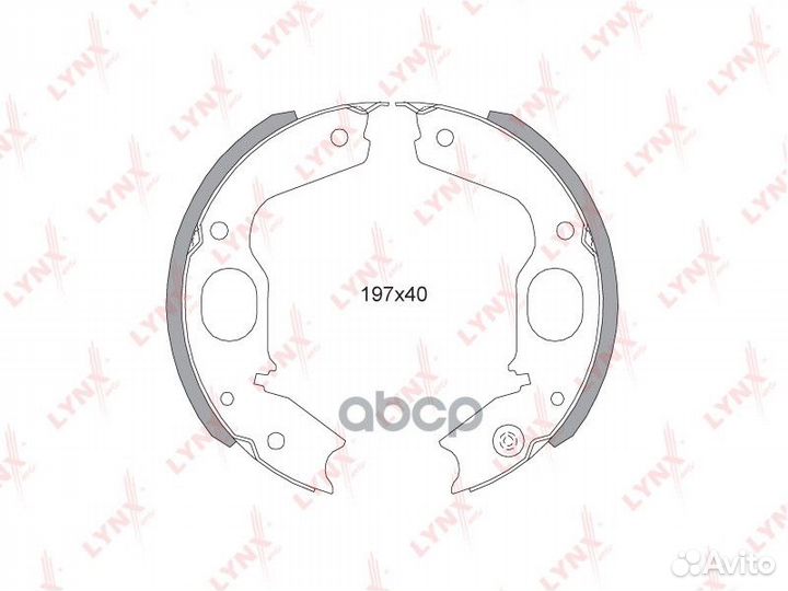 Колодки торм.бараб. задн. BS-5505 lynxauto