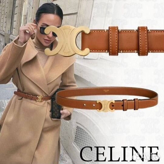 Ремень женский celine натуральная кожа