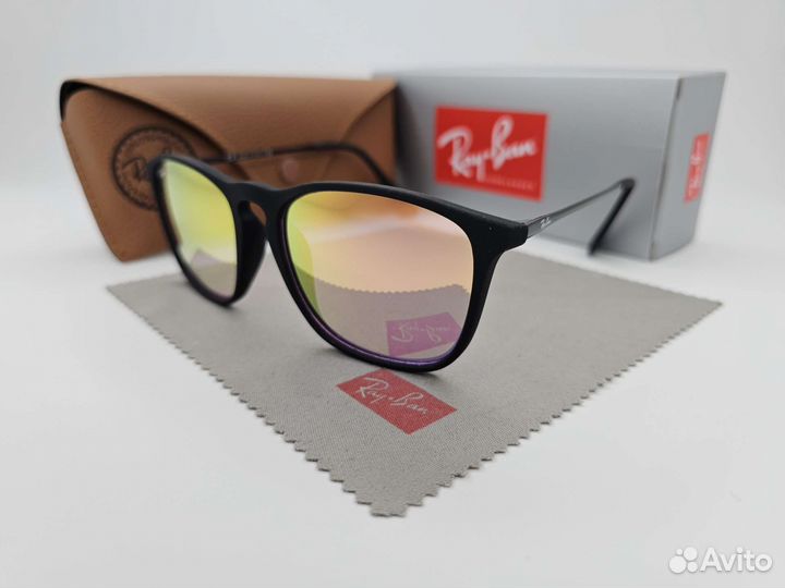 Очки Ray Ban 4187 Chris 622/Z2 Pink Mirror