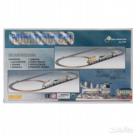 Железная дорога «Скорый поезд»работает от батареек