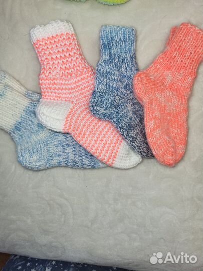 Носки шерстяные вязаные натуральная овечья шерсть