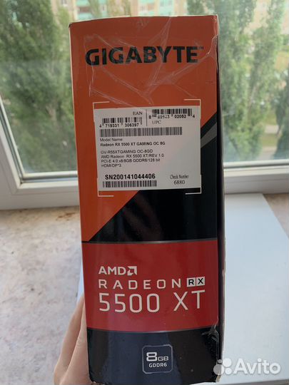 Видеокарта gigabyte AMD Radeon RX 5500 XT