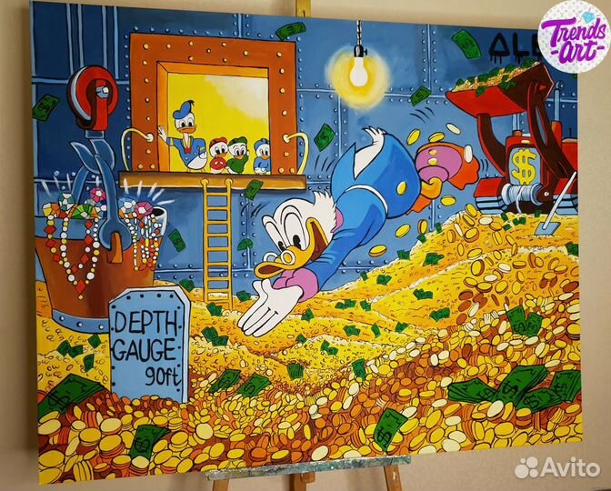 Картина Скрудж Макдак Дональд Дак Alec Monopoly