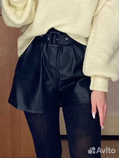 Кожаные шорты